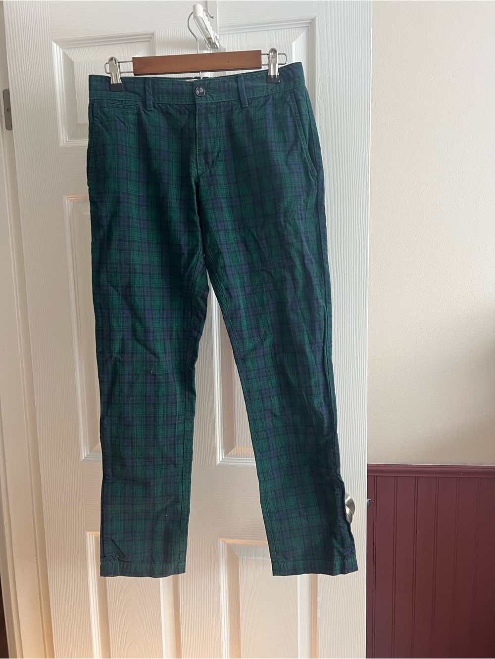Original Penguin Green & Navy Plaid Chinos
